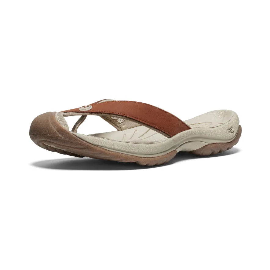 Women's Waimea Leather Flip-Flop | Sorrel Horse/Plaza Taupe sold by Keen product image thumbnail 3