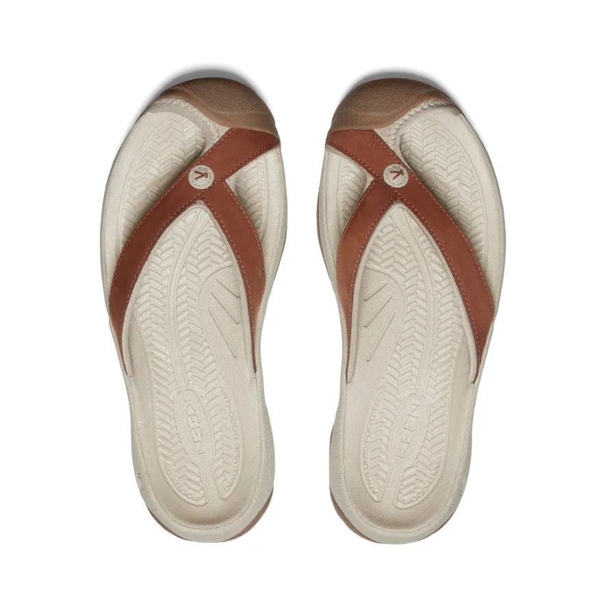 Women's Waimea Leather Flip-Flop | Sorrel Horse/Plaza Taupe sold by Keen product image thumbnail 4