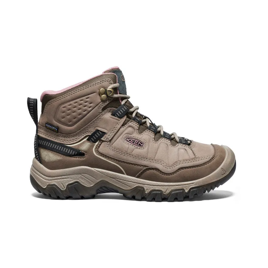 Women's Targhee IV Wide Waterproof Hiking Boot | Brindle/Nostalgia Rose sold by Keen