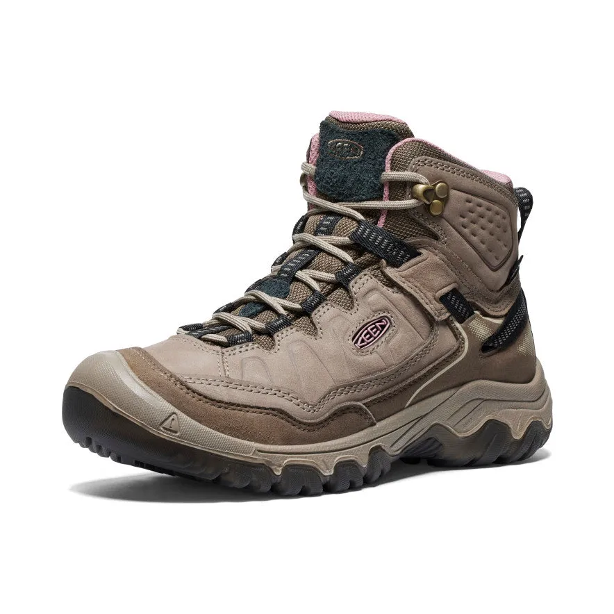 Women's Targhee IV Wide Waterproof Hiking Boot | Brindle/Nostalgia Rose sold by Keen product image thumbnail 3