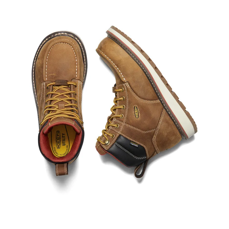 Women's Cincinnati 6" Waterproof Boot (Carbon Toe) | Belgian/Sandshell sold by Keen product image thumbnail 4