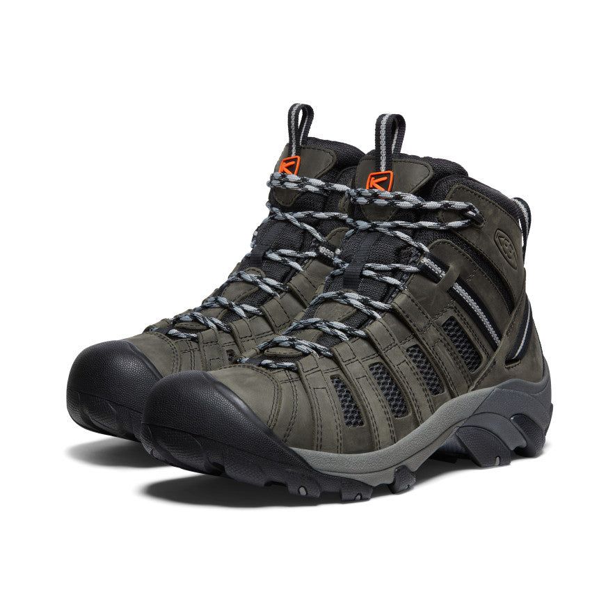 Men's Voyageur Mid | Steel Grey/Scarlet Ibis sold by Keen product image thumbnail 2