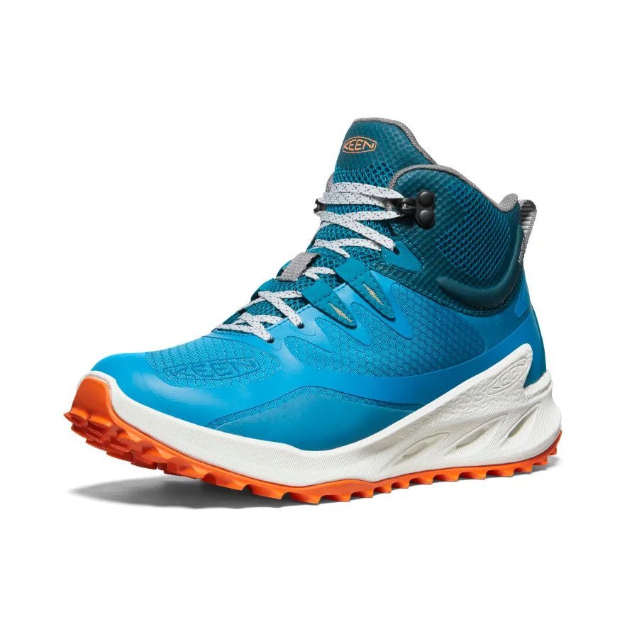 Women's Zionic Waterproof Hiking Boot | Fjord Blue/Tangerine sold by Keen product image thumbnail 3