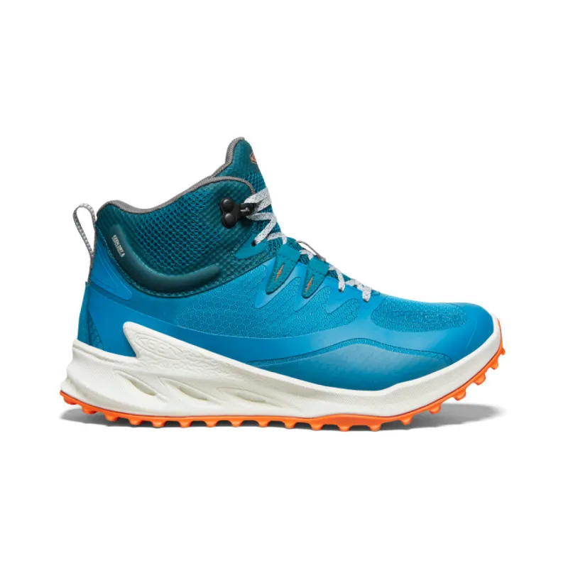 Women's Zionic Waterproof Hiking Boot  |  Fjord Blue/Tangerine sold by Keen