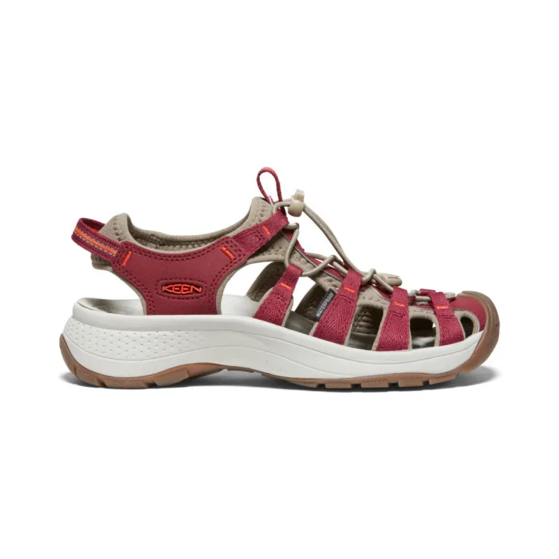 Women's Astoria West Sandal  |  Merlot/Scarlet Ibis sold by Keen