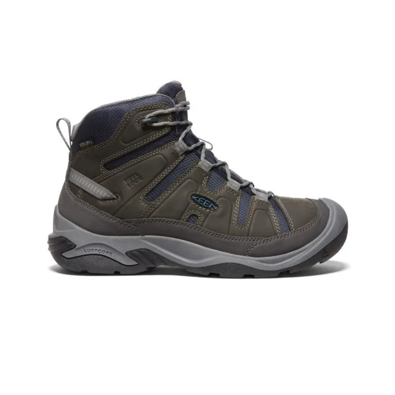 Men's Circadia Waterproof Boot  |  Steel Grey/Legion Blue sold by Keen