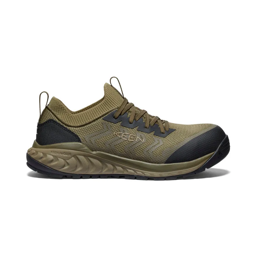 Men's Arvada Shift Work Sneaker (Carbon Toe) | Martini Olive/Black sold by Keen