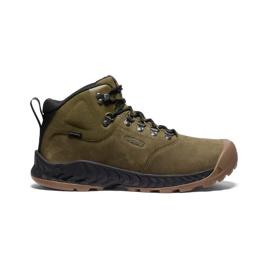 Men's NXIS Explorer Waterproof Boot | Dark Olive/Black sold by Keen