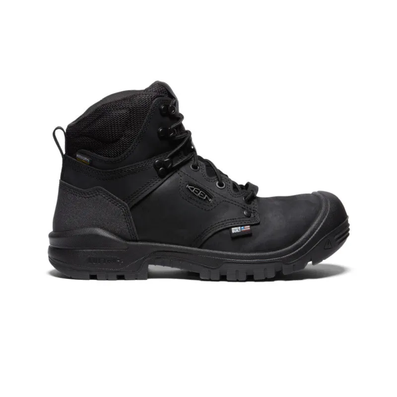 Men's Independence 6" Waterproof Boot (Carbon Toe)  |  Black/Black sold by Keen