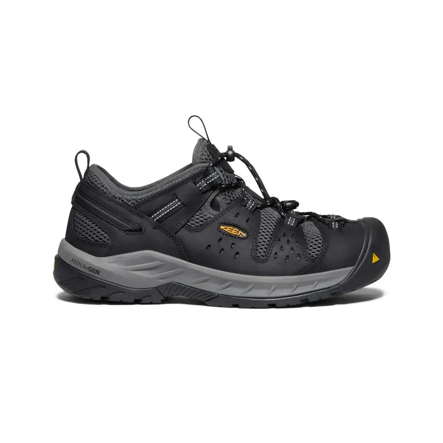 Men's Atlanta Cool II (Steel Toe) | Black/Dark Shadow sold by Keen