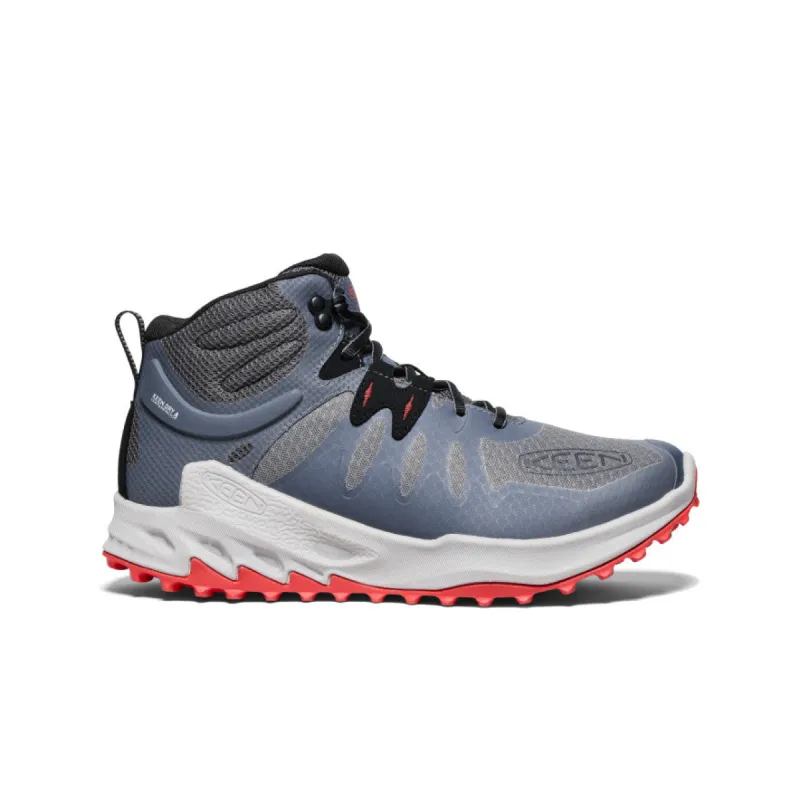 Men's Zionic Waterproof Hiking Boot  |  Steel Grey/Poppy Red sold by Keen