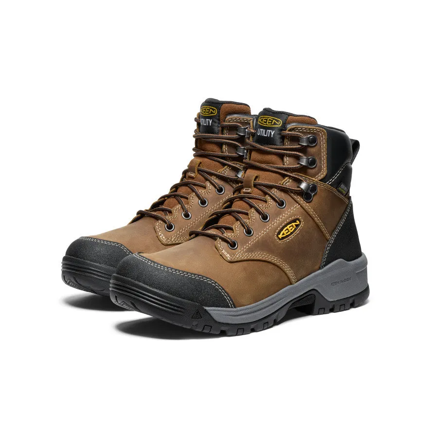 Men's Evanston 6" Waterproof Boot (Soft Toe) | Bison/Black sold by Keen product image thumbnail 2