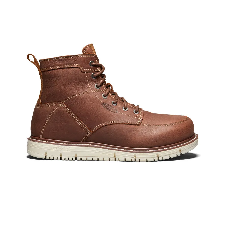 Men's San Jose 6" Boot (Soft Toe) | Gingerbread/Off White sold by Keen