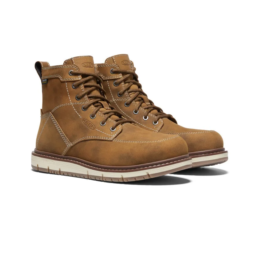 Women's San Jose 6" Waterproof Boot (Aluminum Toe) | Almond/Gum sold by Keen product image thumbnail 2