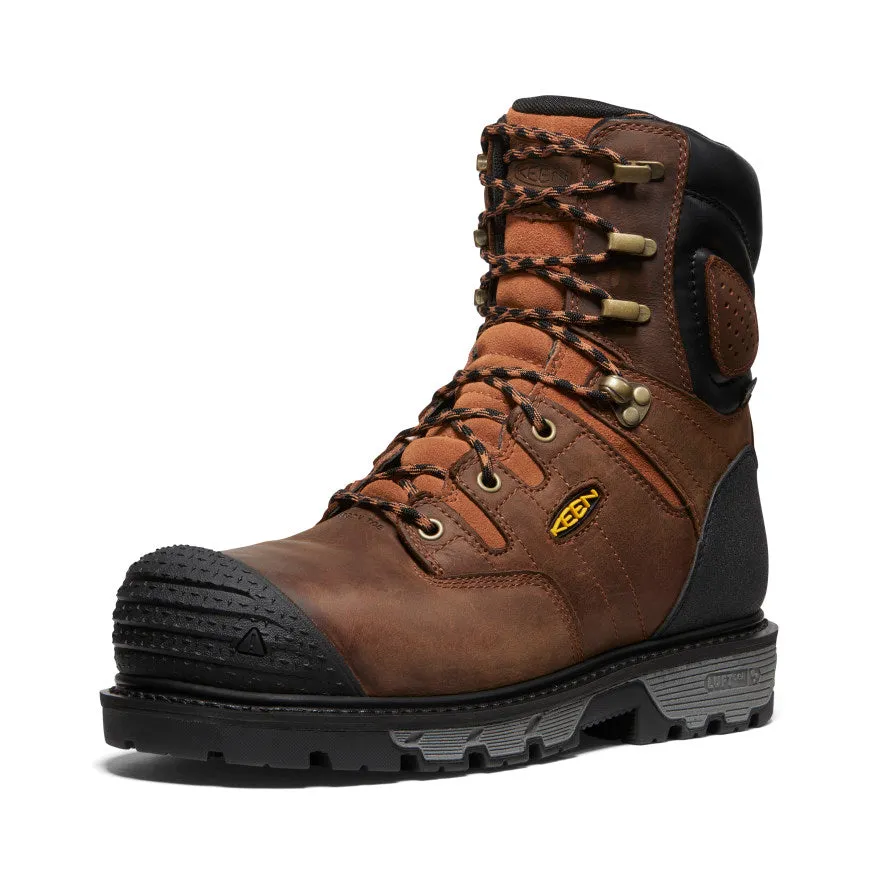 Men's Camden 8" Insulated Waterproof Boot (Carbon Toe) | Leather Brown/Black sold by Keen product image thumbnail 3