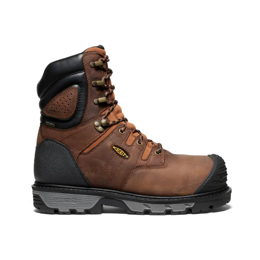Men's Camden 8" Insulated Waterproof Boot (Carbon Toe) | Leather Brown/Black sold by Keen