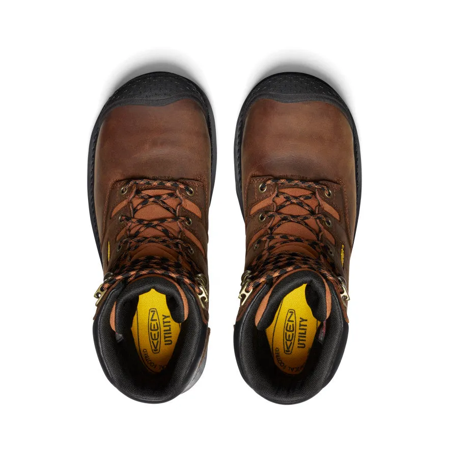 Men's Camden 8" Insulated Waterproof Boot (Carbon Toe) | Leather Brown/Black sold by Keen product image thumbnail 4