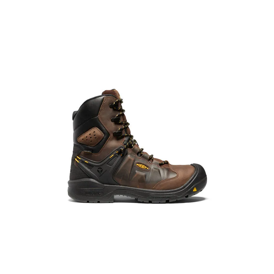 Men's Dover 8" Insulated Waterproof Boot (Carbon Toe) | Dark Earth/Black sold by Keen