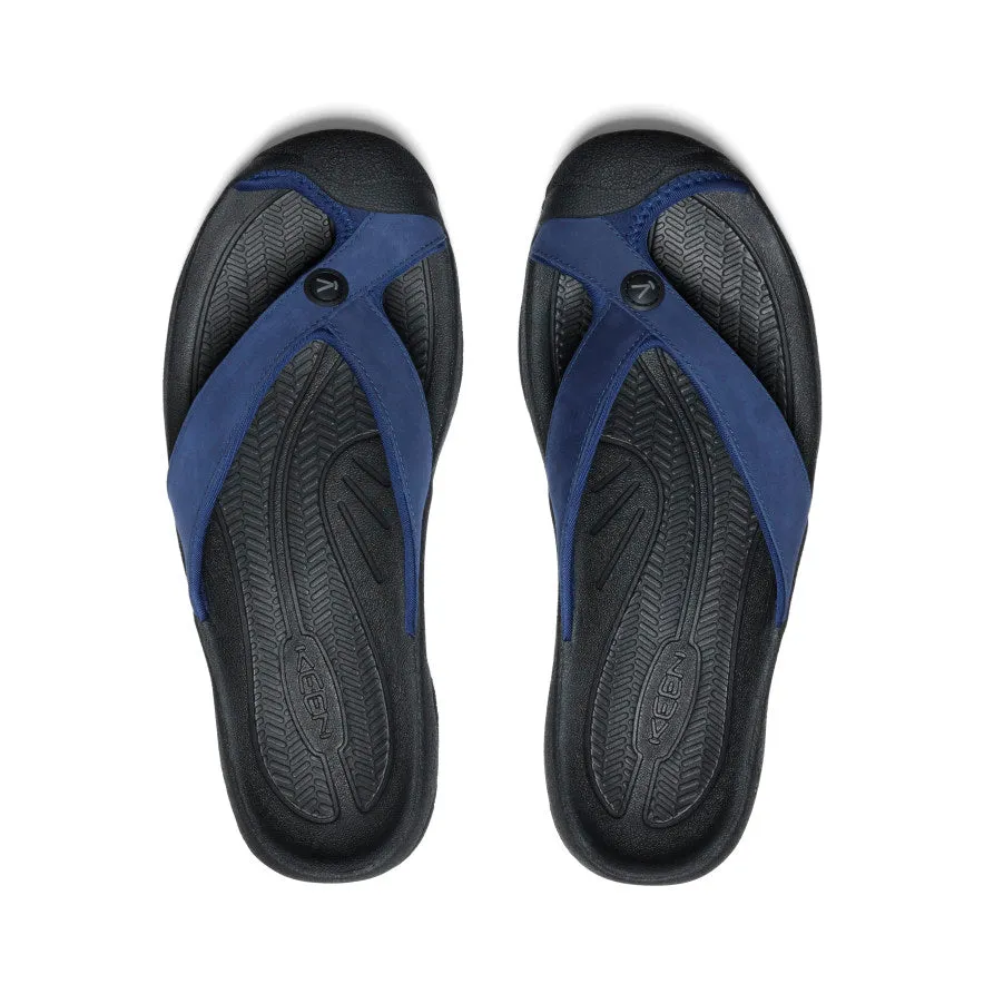 Men's Waimea Leather Flip-Flop | Naval Academy/Black sold by Keen product image thumbnail 4