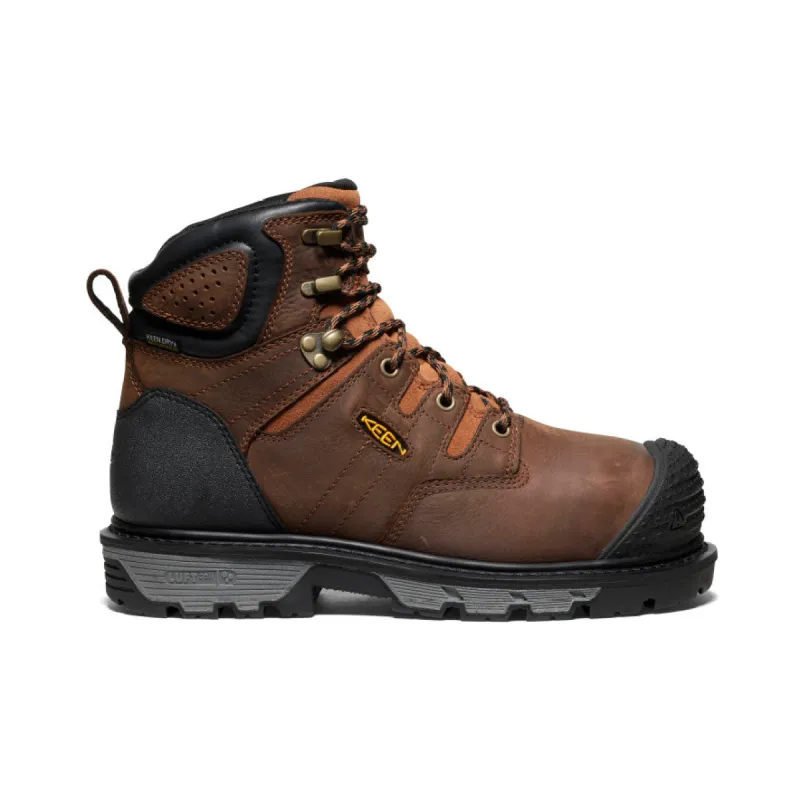 Men's Camden 6" Waterproof Boot INT MET (Carbon Toe)  |  Leather Brown/Black sold by Keen