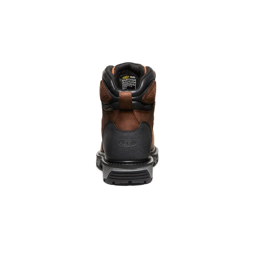 Men's Camden 6" Waterproof Boot INT MET (Carbon Toe) | Leather Brown/Black sold by Keen product image thumbnail 5