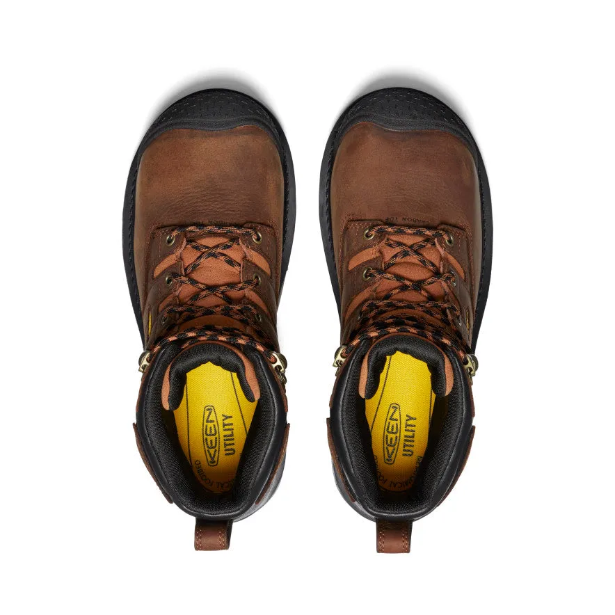 Men's Camden 6" Waterproof Boot INT MET (Carbon Toe) | Leather Brown/Black sold by Keen product image thumbnail 4