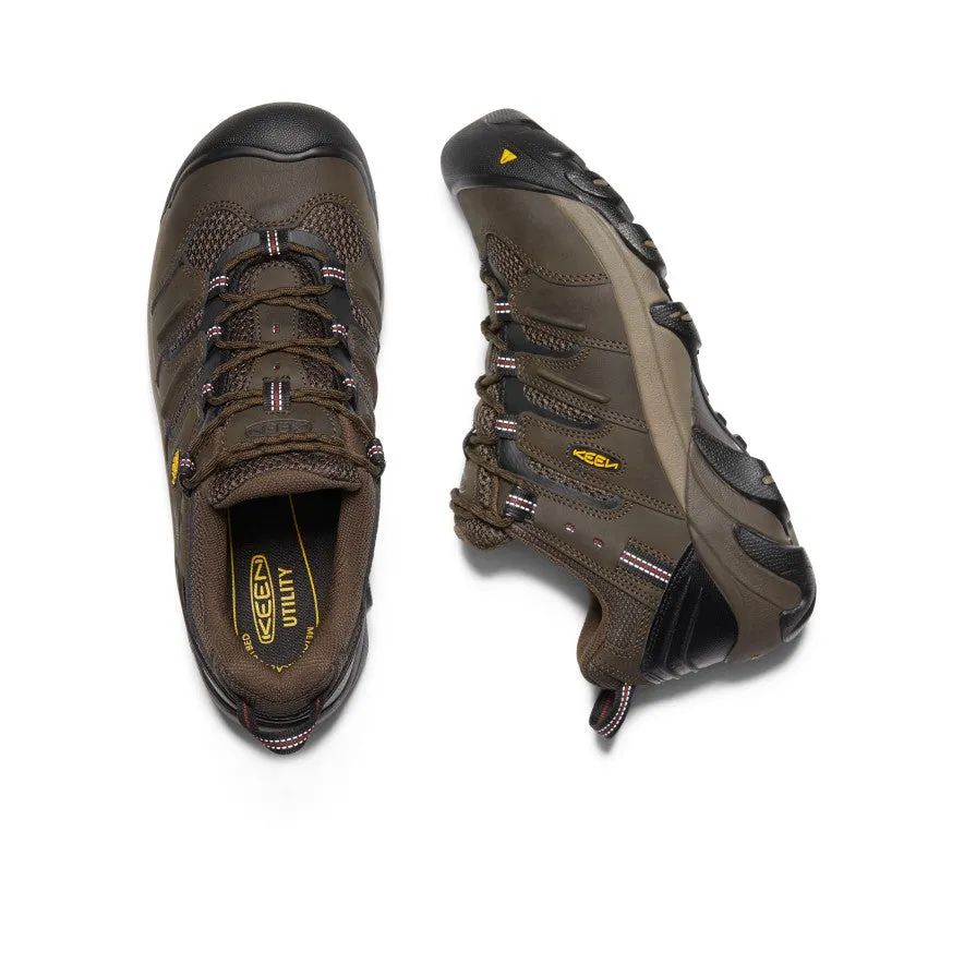 Men's Lansing Low (Steel Toe) | Cascade Brown/Fired Brick sold by Keen product image thumbnail 4