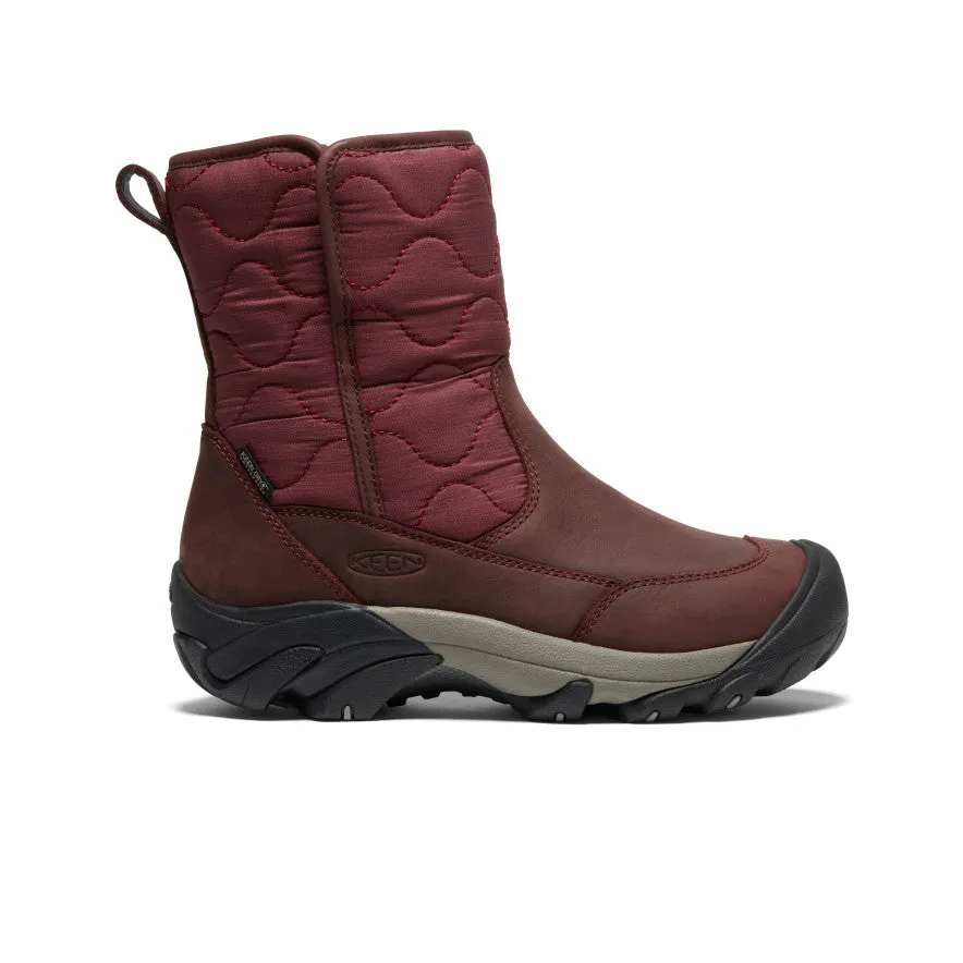 Women's Betty Waterproof Pull-On Boot | Burgundy/Black sold by Keen