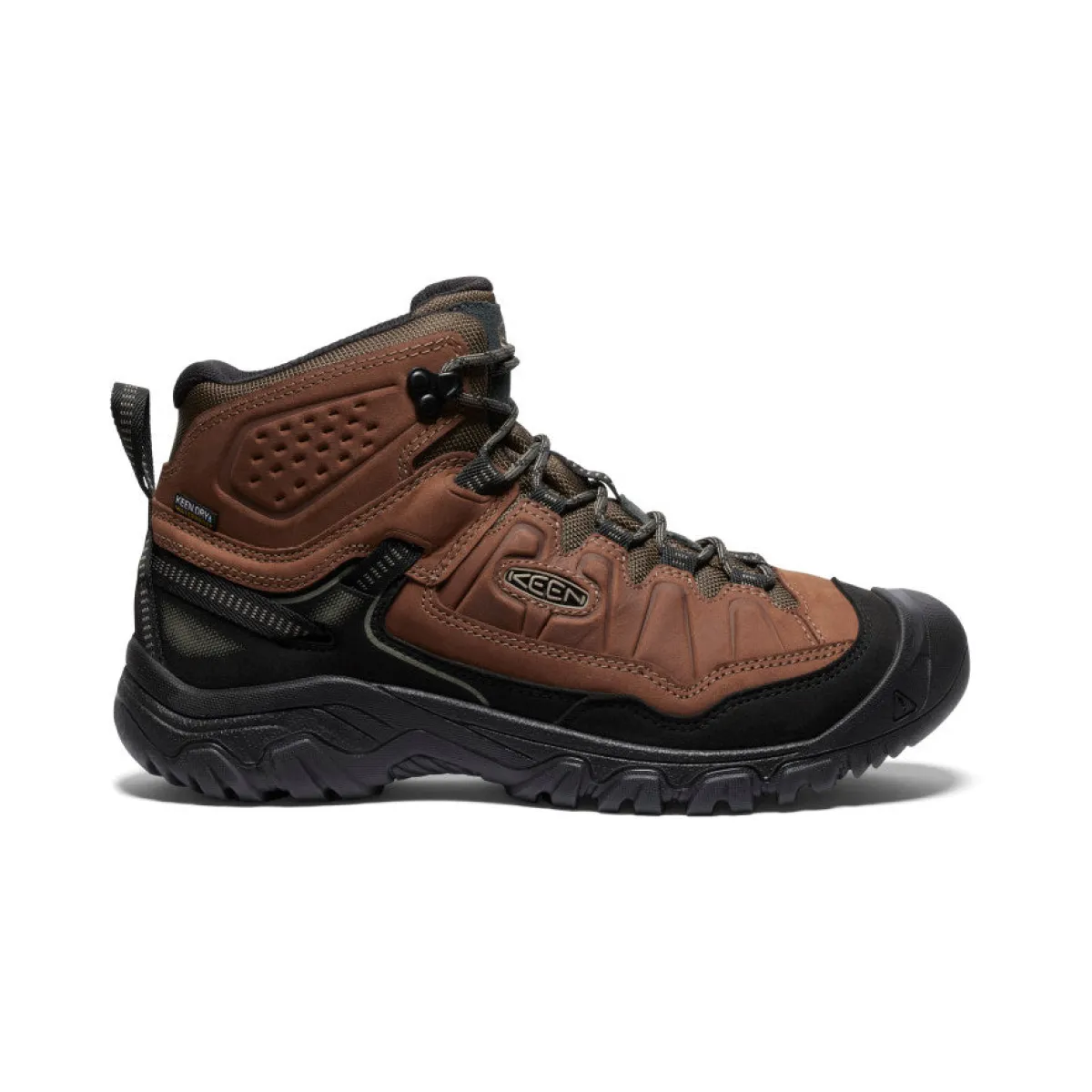 Men's Targhee IV Wide Waterproof Hiking Boot  |  Bison/Black sold by Keen