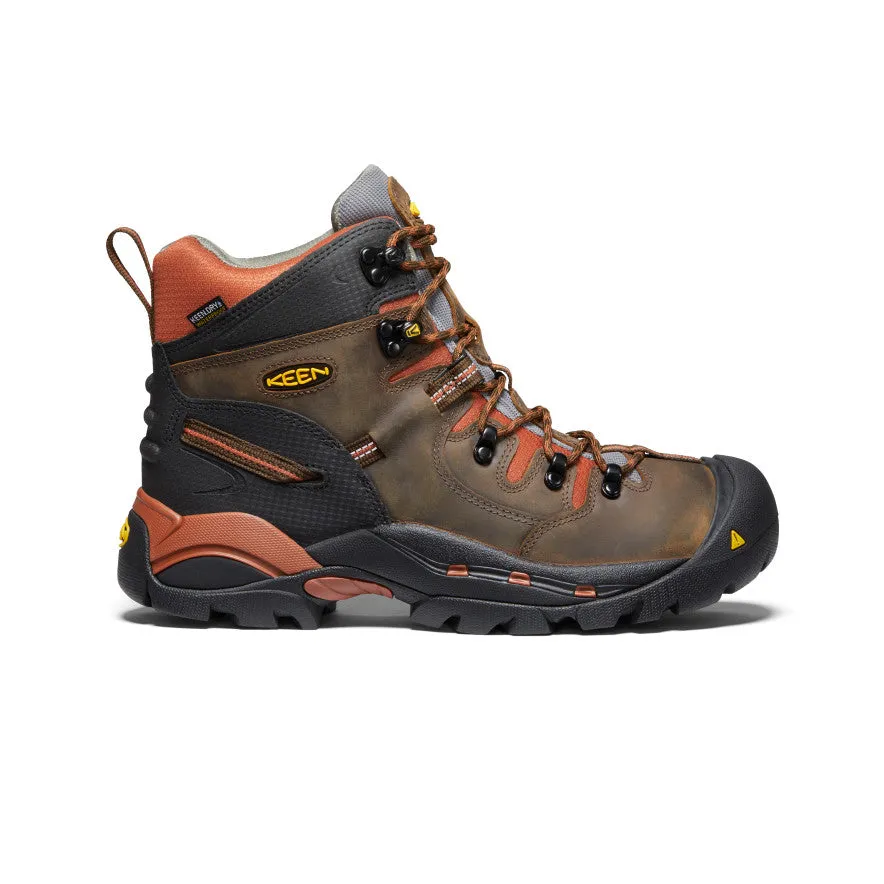 Men's Pittsburgh 6" Waterproof Boot (Soft Toe) | Cascade Brown/Bombay Brown sold by Keen