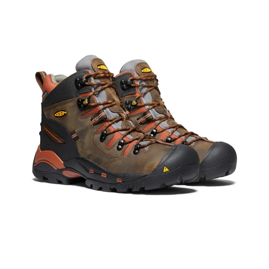 Men's Pittsburgh 6" Waterproof Boot (Soft Toe) | Cascade Brown/Bombay Brown sold by Keen product image thumbnail 2