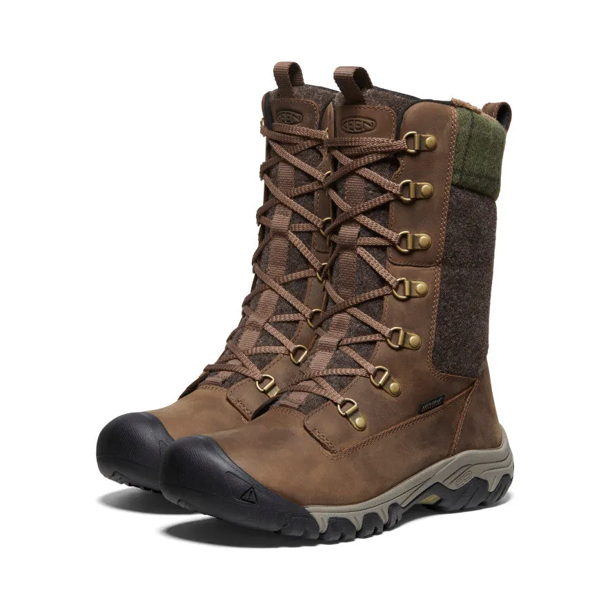 Women's Greta Tall Waterproof Boot | Dark Earth/Green Plaid sold by Keen product image thumbnail 2