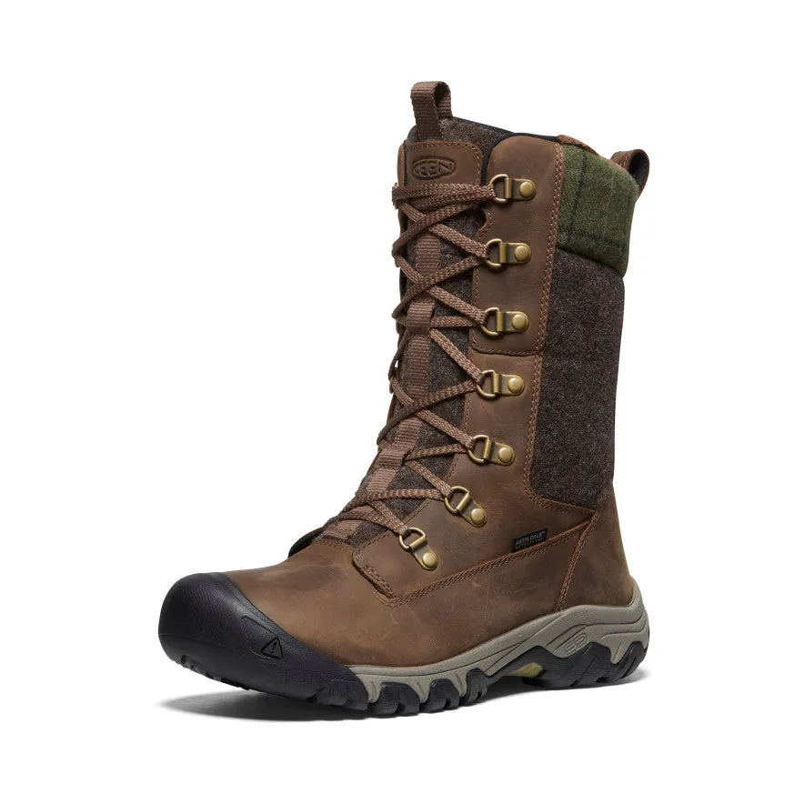 Women's Greta Tall Waterproof Boot | Dark Earth/Green Plaid sold by Keen product image thumbnail 3