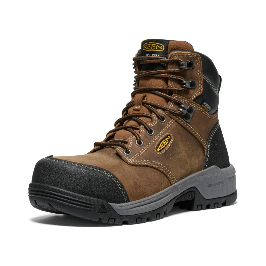 Women's Evanston 6" Waterproof Boot (Carbon Toe) | Bison/Black sold by Keen product image thumbnail 3