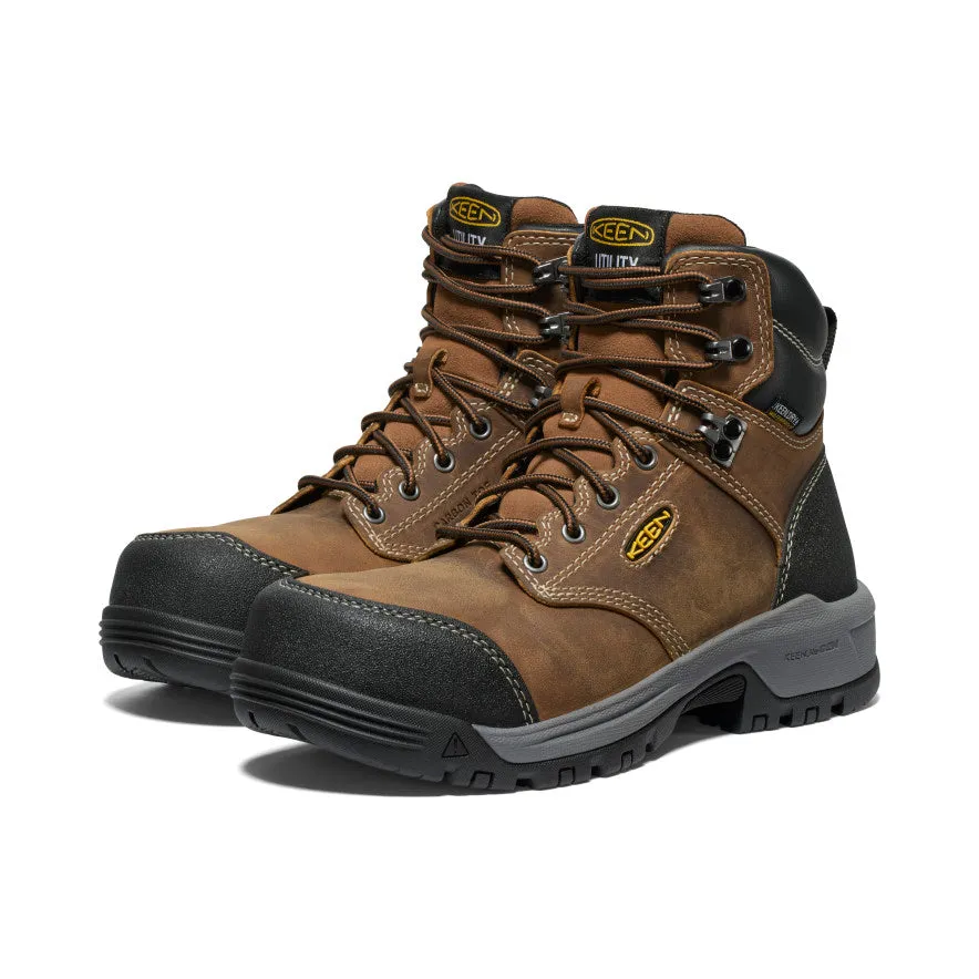 Women's Evanston 6" Waterproof Boot (Carbon Toe) | Bison/Black sold by Keen product image thumbnail 2