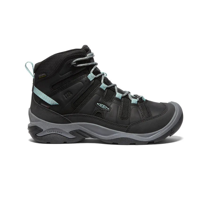 Women's Circadia Polar Waterproof Boot | Black/Cloud Blue sold by Keen