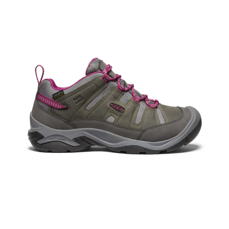 Women's Circadia Waterproof Shoe  |  Steel Grey/Boysenberry sold by Keen