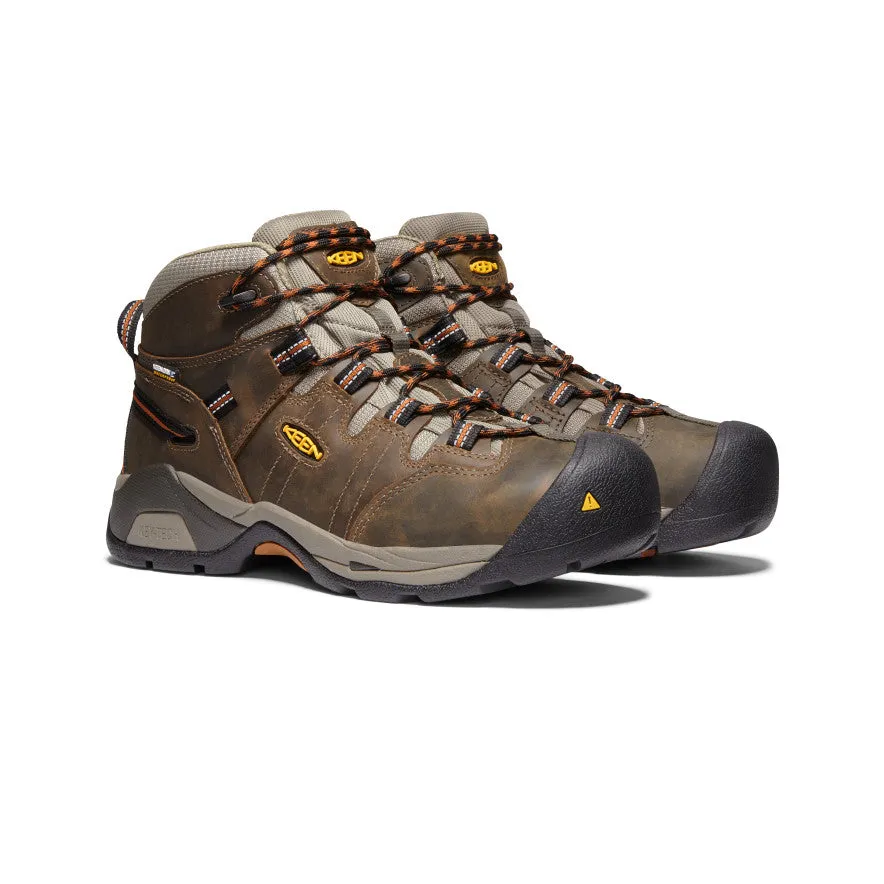 Men's Detroit XT Waterproof Boot (Soft Toe) | Black Olive/Leather Brown sold by Keen product image thumbnail 2