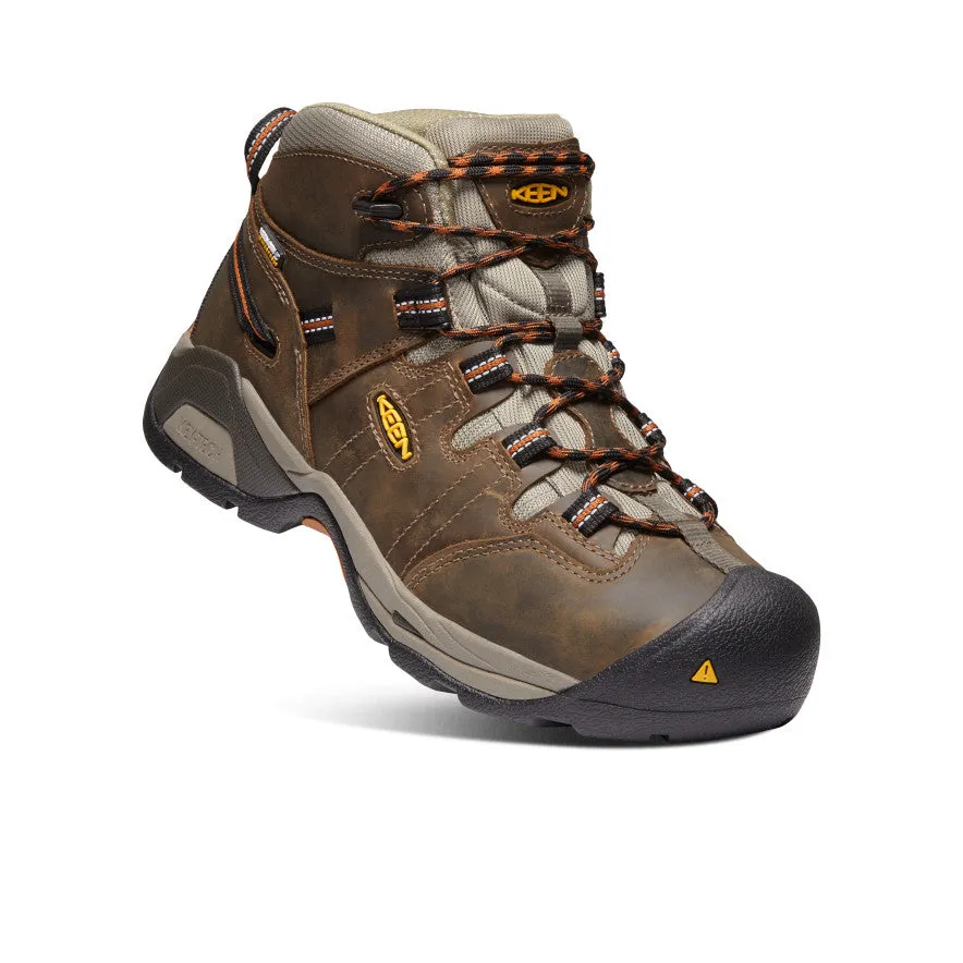 Men's Detroit XT Waterproof Boot (Soft Toe) | Black Olive/Leather Brown sold by Keen product image thumbnail 3