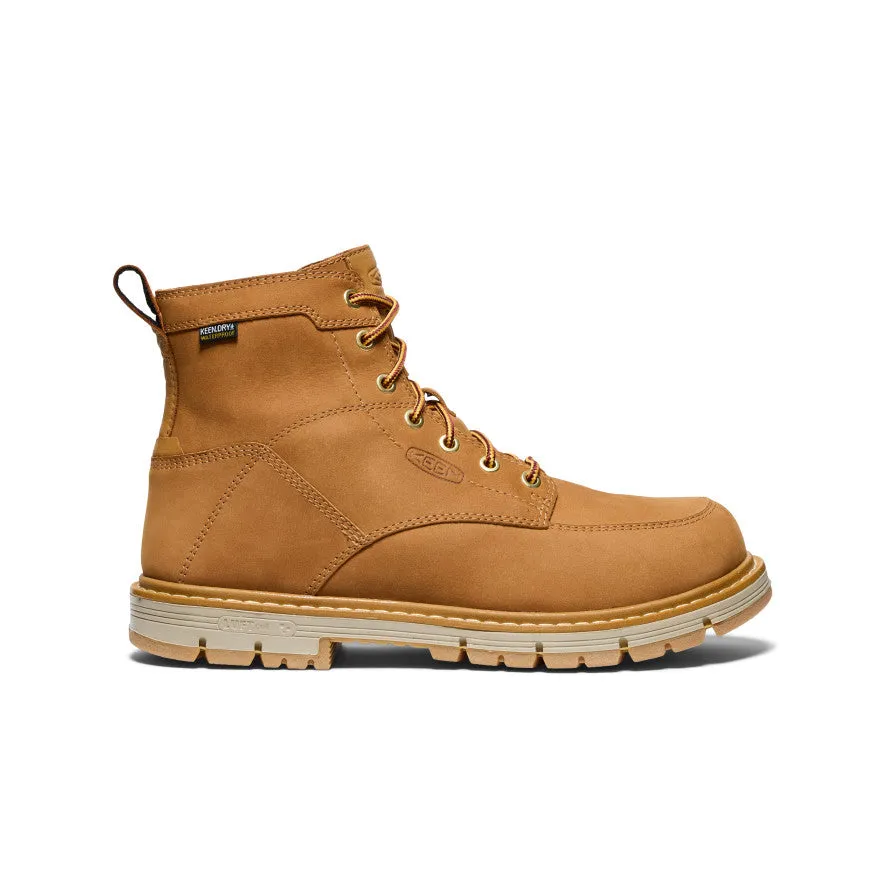 Men's San Jose 6" Waterproof 90° Heel Boot (Soft Toe) | Bistre/Gum sold by Keen