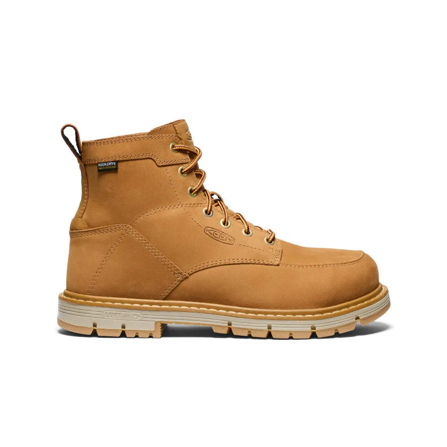 Men's San Jose 6" Waterproof 90° Heel Boot (Aluminum Toe) | Bistre/Gum sold by Keen