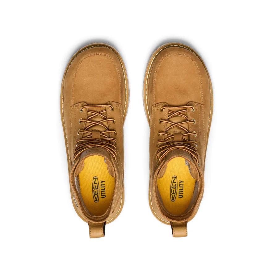 Men's San Jose 6" Waterproof 90° Heel Boot (Aluminum Toe) | Bistre/Gum sold by Keen product image thumbnail 4