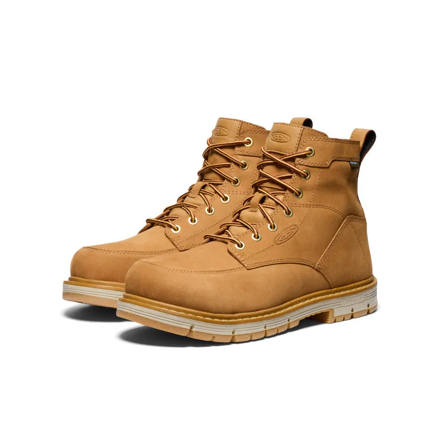 Men's San Jose 6" Waterproof 90° Heel Boot (Aluminum Toe) | Bistre/Gum sold by Keen product image thumbnail 2