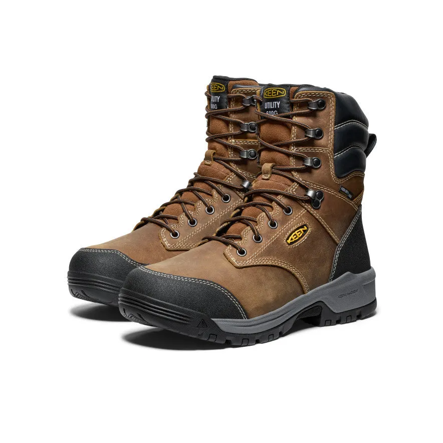Men's Evanston 8" Insulated Waterproof Boot (Soft Toe) | Bison/Black sold by Keen product image thumbnail 2