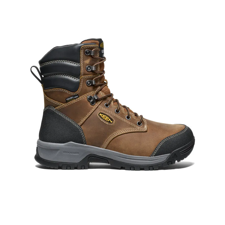 Men's Evanston 8" Insulated Waterproof Boot (Soft Toe) | Bison/Black sold by Keen