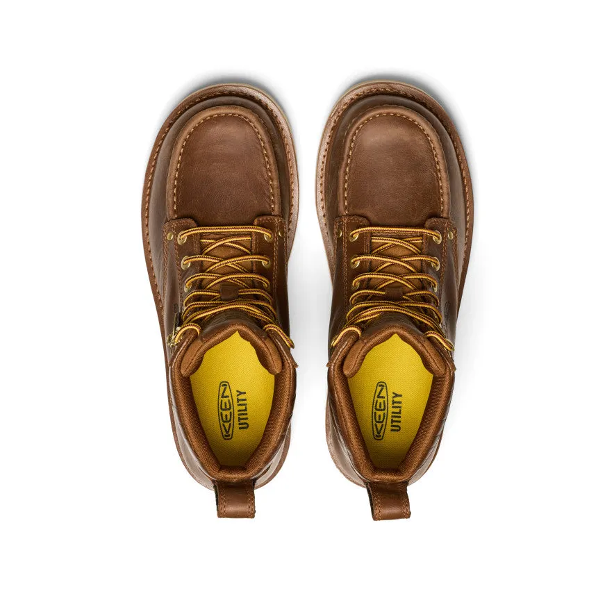 Men's Cincinnati 6" Boot (Soft Toe) x Noon Goons | Leather Brown/Off White sold by Keen product image thumbnail 4