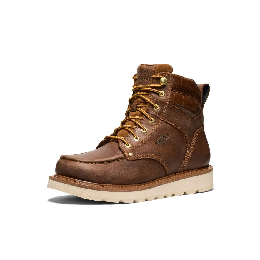 Men's Cincinnati 6" Boot (Soft Toe) x Noon Goons | Leather Brown/Off White sold by Keen product image thumbnail 3
