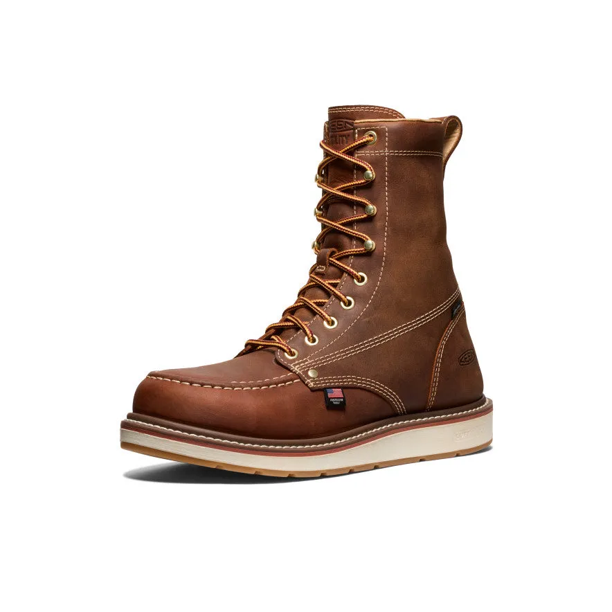 Men's Liberty 8" Waterproof Boot (Soft Toe) | Leather Brown/Birch sold by Keen product image thumbnail 3