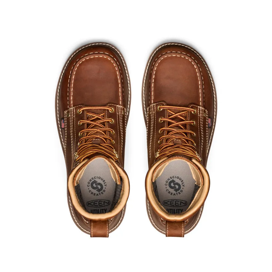 Men's Liberty 8" Waterproof Boot (Soft Toe) | Leather Brown/Birch sold by Keen product image thumbnail 4