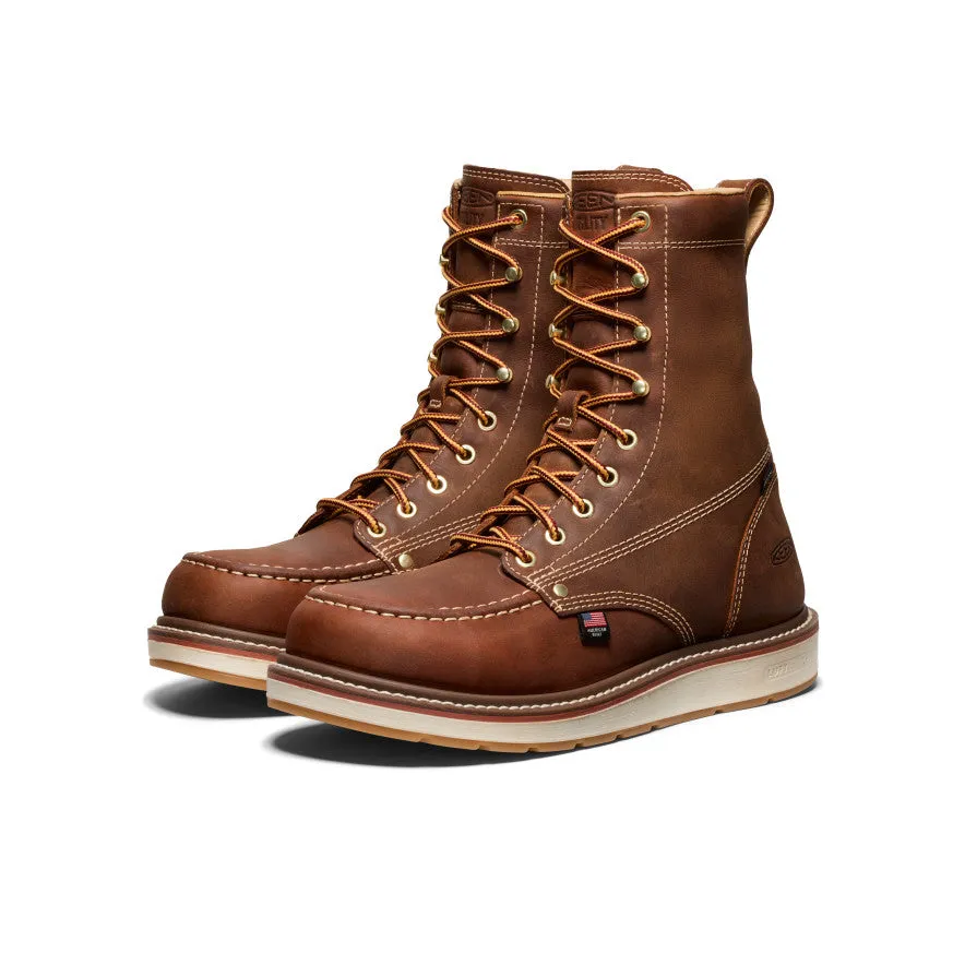 Men's Liberty 8" Waterproof Boot (Soft Toe) | Leather Brown/Birch sold by Keen product image thumbnail 2